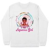 Aquarius Christian God Says You Are Personalized January Birthday Gift For Her Custom Birthday Gift Black Queen Customized February Birthday T-Shirt Hoodie Dreameris