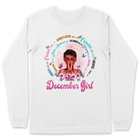 Christian God Says You Are Personalized December Birthday Gift For Her Custom Birthday Gift Black Queen Customized December Birthday T-Shirt Hoodie Dreameris