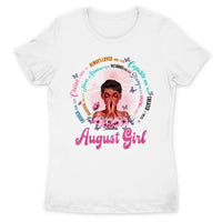 Christian God Says You Are Personalized August Birthday Gift For Her Custom Birthday Gift Black Queen Customized August Birthday T-Shirt Hoodie Dreameris