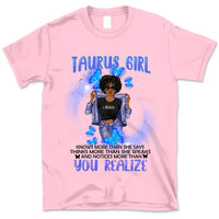 Taurus Girl Zodiac Personalized May Birthday Gift For Her April Birthday Black Queen Custom April May Birthday Shirt