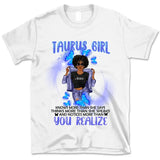 Taurus Girl Zodiac Personalized May Birthday Gift For Her April Birthday Black Queen Custom April May Birthday Shirt