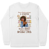 (Custom Your Birthday) Scorpio Book Lovers Personalized November Birthday Gift For Her Custom Birthday Gift Black Queen Customized October Birthday T-Shirt Hoodie Dreameris