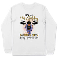 (Custom Birthyear) Capricorn Queen Personalized January Birthday Gift For Her Custom Birthday Gift Black Queen Customized December Birthday T-Shirt Hoodie Dreameris