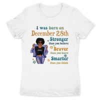 (Custom Birth Date) Retro Personalized December Birthday Gift For Her Custom Birthday Gift Black Queen Customized December Birthday Shirt December Girl Hoodie Dreameris