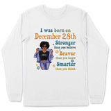 (Custom Birth Date) Retro Personalized December Birthday Gift For Her Custom Birthday Gift Black Queen Customized December Birthday Shirt December Girl Hoodie Dreameris