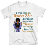 (Custom Birth Date) Retro Personalized October Birthday Gift For Her Custom Birthday Gift Black Queen Customized October Birthday Shirt October Girl Hoodie Dreameris