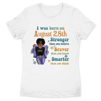 (Custom Birth Date) Retro Personalized August Birthday Gift For Her Custom Birthday Gift Black Queen Customized August Birthday Shirt August Girl Hoodie Dreameris