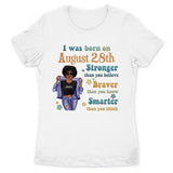 (Custom Birth Date) Retro Personalized August Birthday Gift For Her Custom Birthday Gift Black Queen Customized August Birthday Shirt August Girl Hoodie Dreameris