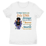 (Custom Birth Date) Retro Personalized July Birthday Gift For Her Custom Birthday Gift Black Queen Customized July Birthday Shirt July Girl Hoodie Dreameris