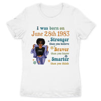 (Custom Birth Date) Retro Personalized June Birthday Gift For Her Custom Birthday Gift Black Queen Customized June Birthday Shirt June Girl Hoodie Dreameris