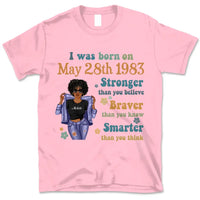 (Custom Birth Date) Retro Personalized May Birthday Gift For Her Custom Birthday Gift Black Queen Customized May Birthday Shirt May Girl Hoodie Dreameris