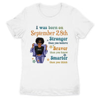 (Custom Birth Date) Retro Personalized September Birthday Gift For Her Custom Birthday Gift Black Queen Customized September Birthday Shirt September Girl Hoodie Dreameris