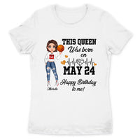 Personalized Custom May Birthday Shirt Basketball Mom Basketball Lovers Gift Sport Mom May Shirts For Women