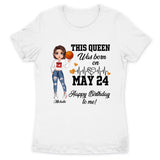 Personalized Custom May Birthday Shirt Basketball Mom Basketball Lovers Gift Sport Mom May Shirts For Women