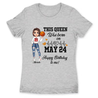 Personalized Custom May Birthday Shirt Basketball Mom Basketball Lovers Gift Sport Mom May Shirts For Women