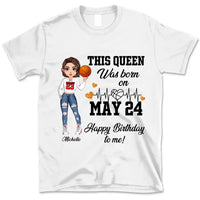 Personalized Custom May Birthday Shirt Basketball Mom Basketball Lovers Gift Sport Mom May Shirts For Women