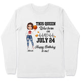 Personalized Custom July Birthday Shirt Basketball Mom Basketball Lovers Gift Sport Mom July Shirts For Women