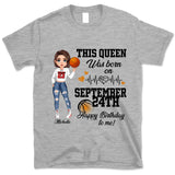 Personalized Custom September Birthday Shirt Basketball Mom Basketball Lovers Gift Sport Mom September Shirts For Women