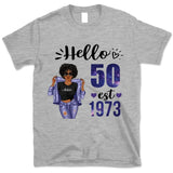 (Custom Age & Year) Turning 50 Birthday Gift 50th Birthday Gifts Custom 1973 Personalized 50th Birthday Shirts For Her Hoodie Dreameris