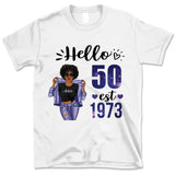 (Custom Age & Year) Turning 50 Birthday Gift 50th Birthday Gifts Custom 1973 Personalized 50th Birthday Shirts For Her Hoodie Dreameris