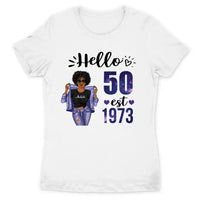 (Custom Age & Year) Turning 50 Birthday Gift 50th Birthday Gifts Custom 1973 Personalized 50th Birthday Shirts For Her Hoodie Dreameris