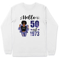 (Custom Age & Year) Turning 50 Birthday Gift 50th Birthday Gifts Custom 1973 Personalized 50th Birthday Shirts For Her Hoodie Dreameris