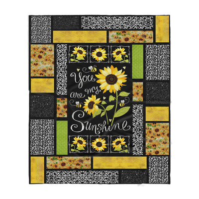[Dreameris] Sunflowers You Are My Sunshine - Sherpa Blanket - Dreameris