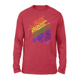 Anatomical Heart Shirt Cardiac Nurse with LGBT - Standard Long Sleeve - Dreameris