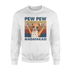 Vintage Retro Chihuahua Pew Pew Madafakas Gift Dog Lovers - Standard Crew Neck Sweatshirt - Dreameris