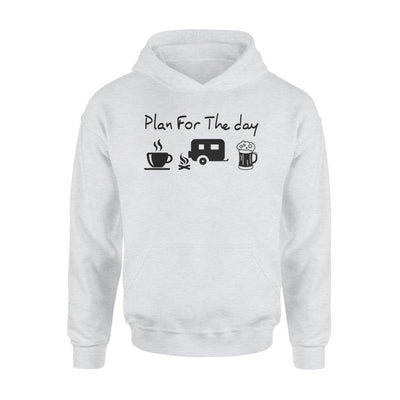 Plan For The Day Camping Drink Coffee Book Standard Hoodie - Dreameris