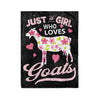 [Dreameris] Just A Girl Who Loves Goats Flower Farmer - Fleece Blanket - Dreameris