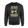 Jesus Is My Savior Drums Are My Therapy For Drummer - Standard Crew Neck Sweatshirt - Dreameris