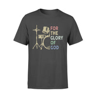 Drummer For The Glory Of God Gift - Premium T-shirt - Dreameris