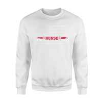 America_s Nurse Heartbeat - Standard Crew Neck Sweatshirt - Dreameris