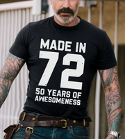 Made In 1972 50 Years Of Awesomeness 50th Birthday Gift Standard/Premium T-Shirt Hoodie - Dreameris