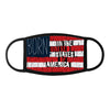 American text flag - born in the usa - Face Mask - Dreameris