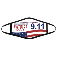 We Will Never Forget Patriot Day America Flag - Polyblend Face Mask - Dreameris