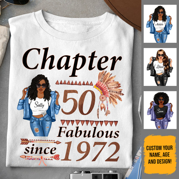 (Custom Age & Year) Turning 50 Birthday Gift 50th Birthday Gifts Custom 1973 Personalized 50th Birthday Shirts For Her Hoodie Dreameris