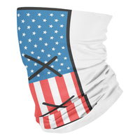 Dead american flag cartoon - Neck Gaiter - Dreameris