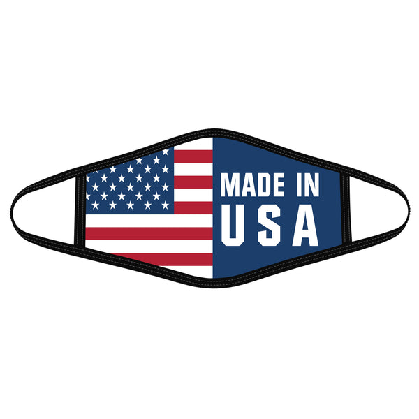 Made In Usa Flag - Polyblend Face Mask - Dreameris