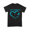 Just A Virginia Girl Love Flip Flops Wine Dog - Standard T-shirt - Dreameris