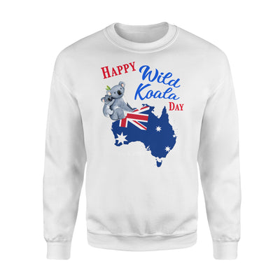 Happy Wild Koala Day Australia - Standard Crew Neck Sweatshirt - Dreameris