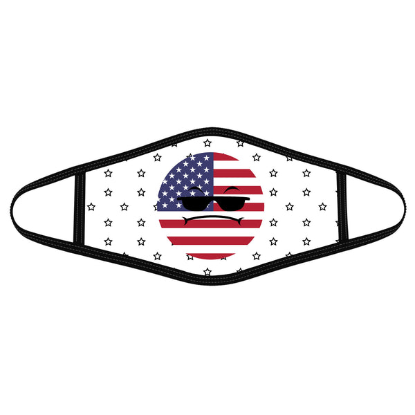 America Flag Swag Funny - Polyblend Face Mask - Dreameris