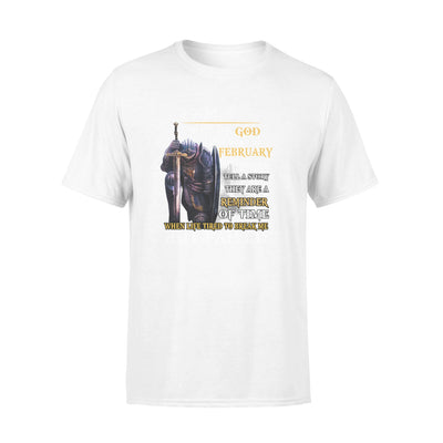 I Am A Son Of God I Was Born In february My Scars Tell S story - Standard T-shirt - Dreameris