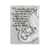 [Dreameris] Elephant No One Else Will Ever Know The Strength Of My Love For You Fleece Blanket - Dreameris