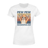 Vintage Retro Chihuahua Pew Pew Madafakas Gift Dog Lovers - Premium Women's T-shirt - Dreameris
