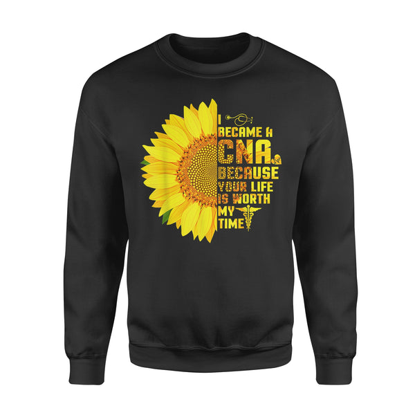 Certified Nursing Assistant CNA Nurse - Premium Crew Neck Sweatshirt - Dreameris