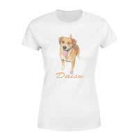 Daisy -  Custom illustrated Pet Personalized Premium Women's T-shirt - Dreameris