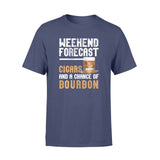 FF- Weekend Forcast Cigars And Chance Of Bourbon Standard Men T-shirt - Dreameris