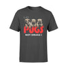 3 Cute Pugs Baby Pugs Not Drugs - Premium T-shirt - Dreameris